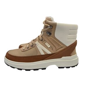 Geox Beige and Brown Winter Boots
